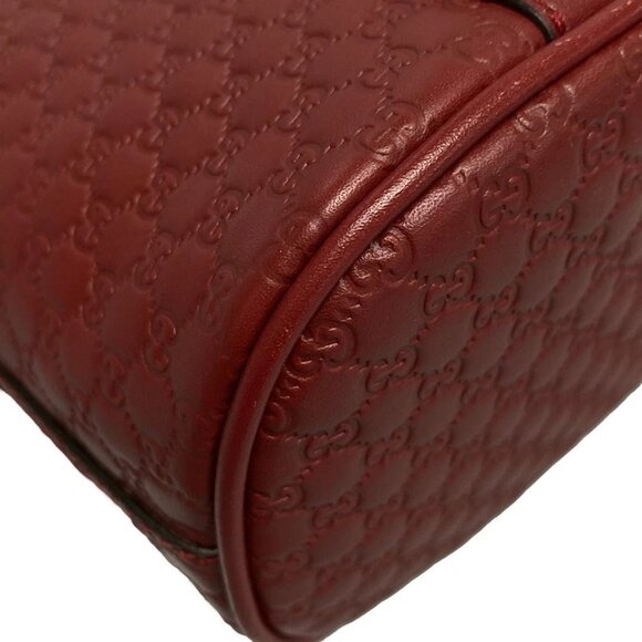 Auth GUCCI Micro Guccissima 449654 Red Leather - Handbag - Picture 4 of 16